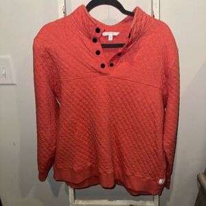 Southern Tide Quilted Pullover - Orange